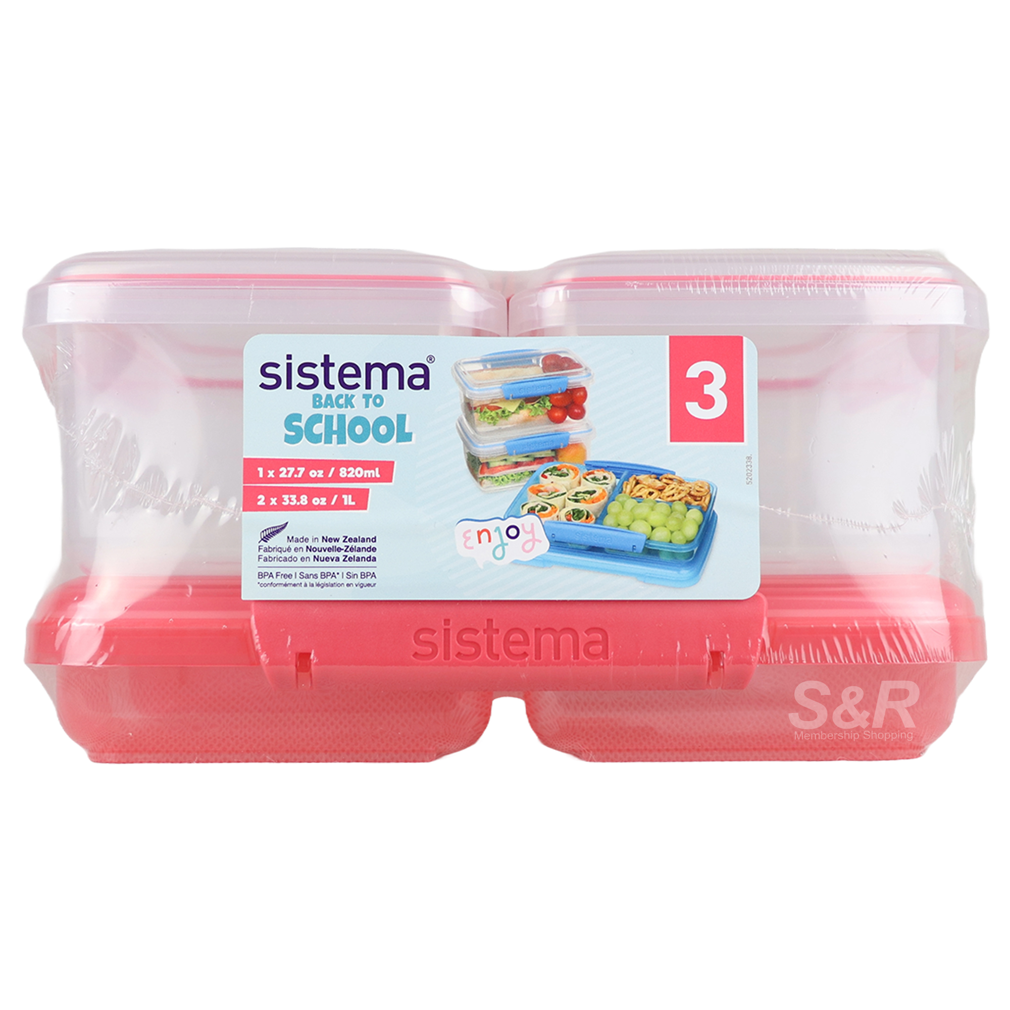 Sistema Back To School Storage Containers 3pcs